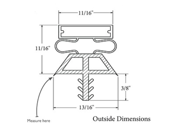 TRG Item # 20-10-018, Dart Style Gaskets On Total Refrigeration 